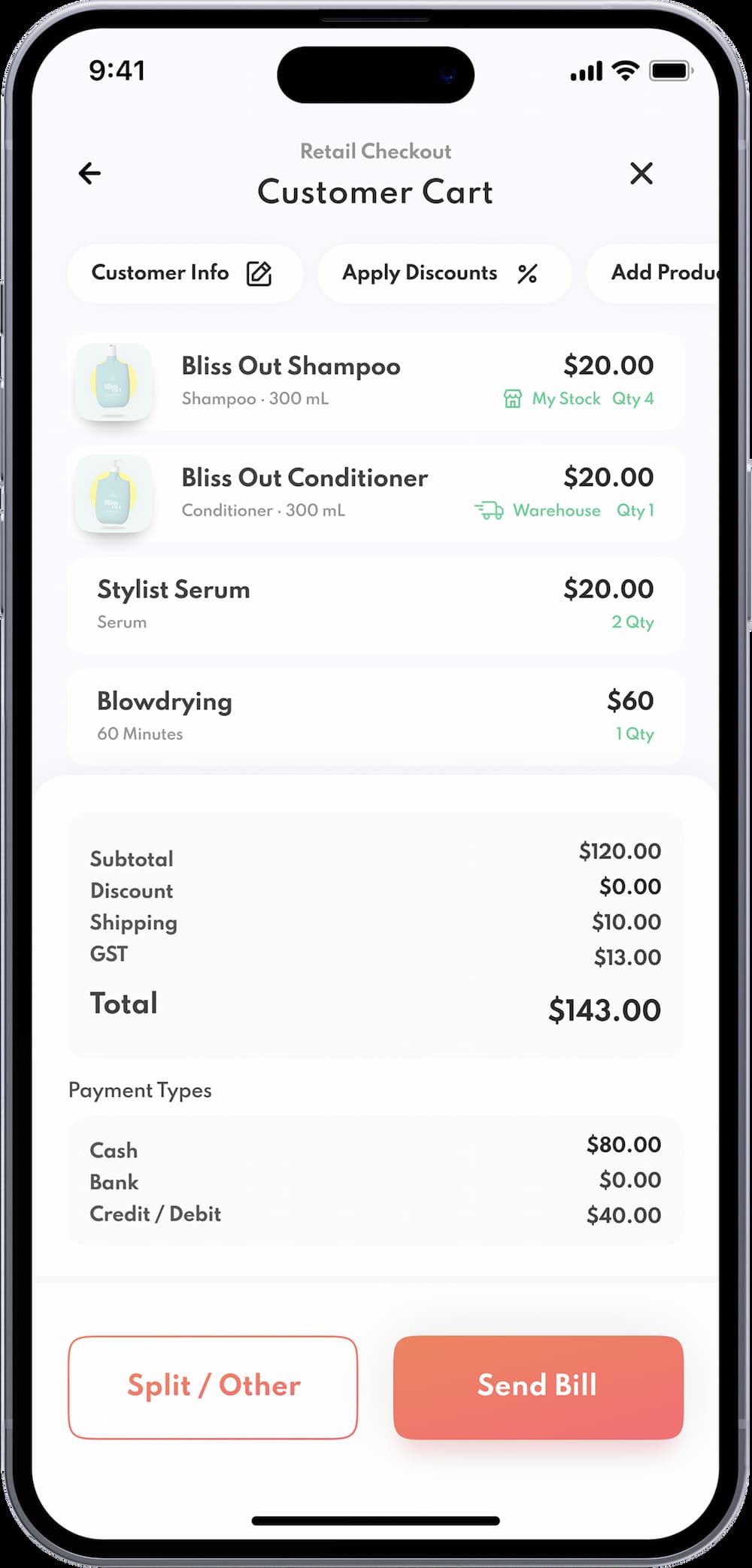 image of free payment system for hairdressers - unwritten hair app